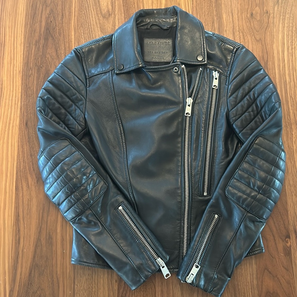 All Saints Leather Biker Jacket